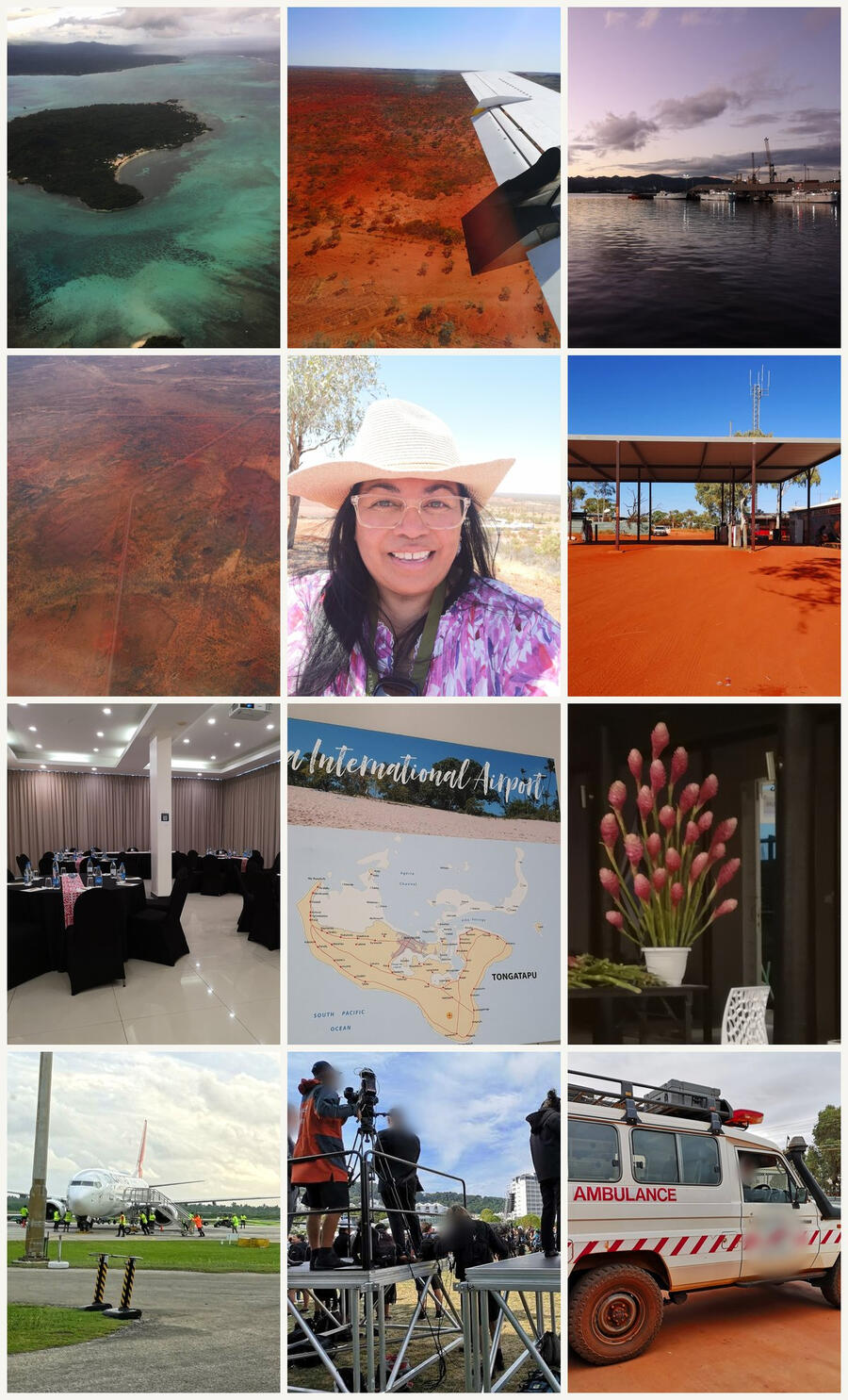 Background collage Collage of places I have worked: Samoa, Fiji, Tonga and Central Australia